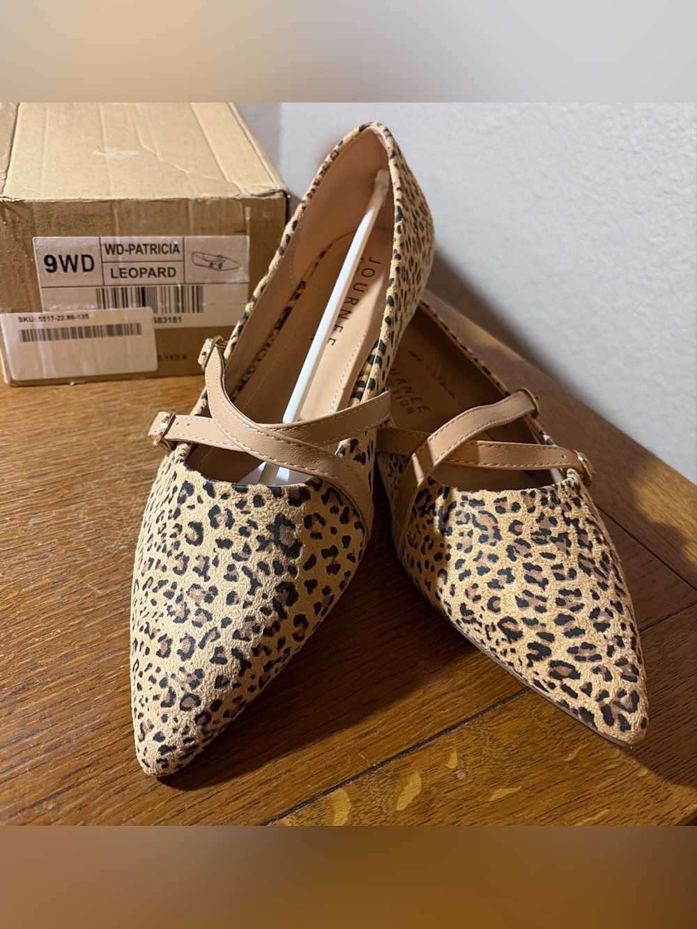 Journee Collection Women’s Patricia Shoes Leopard Sz 9WD Brand New w/ Box